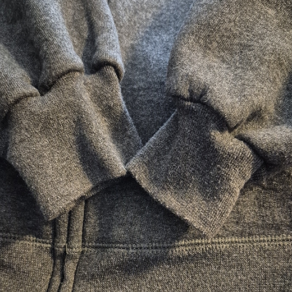 Starter Men’s Gray Zip-Up Hoodie, Size Medium, Athletic Fit, Classic Style (C35) - Picture 8 of 8